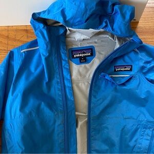 Patagonia Kids Bright Blue Raincoat